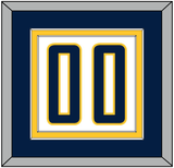 Indiana Number - Home White (2006-2017) - Double Mat 3