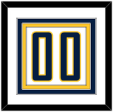 Indiana Number - Home White (2006-2017) - Triple Mat 1