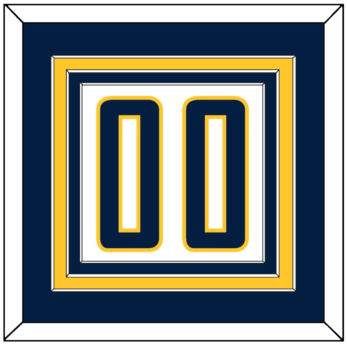 Indiana Number - Home White (2006-2017) - Premier Tier 2