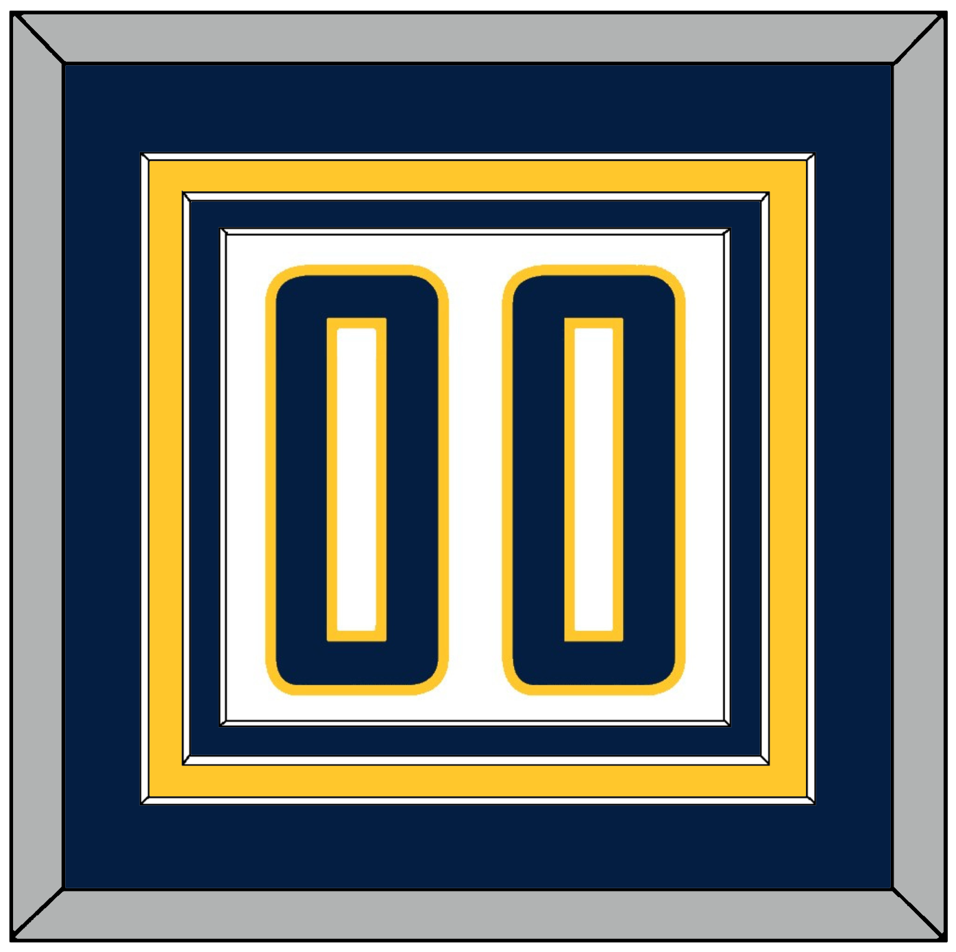 Indiana Number - Home White (2006-2017) - Premier Tier 2