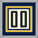 Indiana Number - Home White (2006-2017) - Triple Mat 2