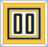 Indiana Number - Home White (2006-2017) - Triple Mat 3