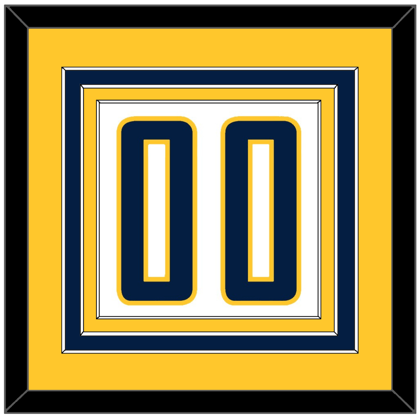 Indiana Number - Home White (2006-2017) - Premier Tier 3