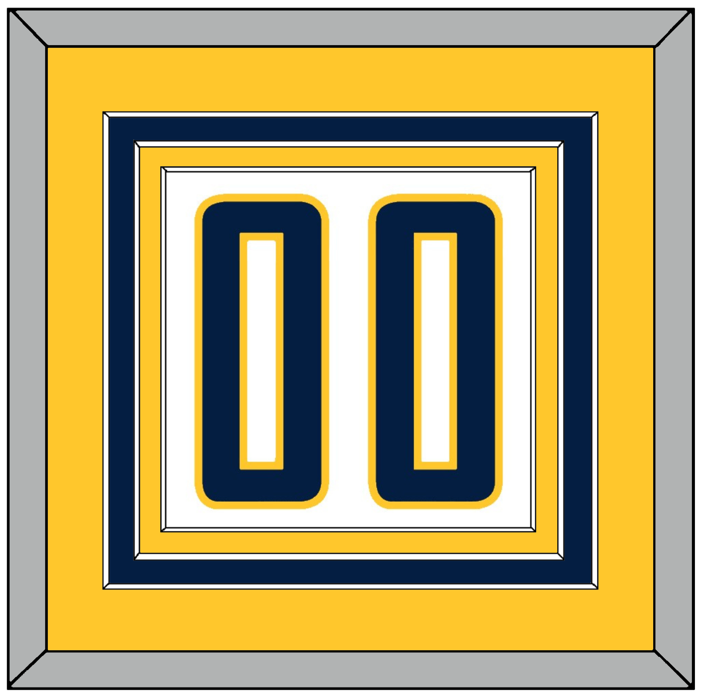 Indiana Number - Home White (2006-2017) - Premier Tier 3