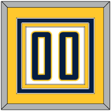 Indiana Number - Home White (2006-2017) - Triple Mat 3