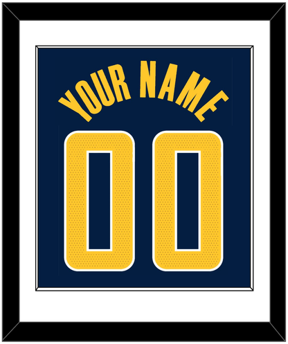 Indiana Name & Number - Navy Icon - Essential Tier 1