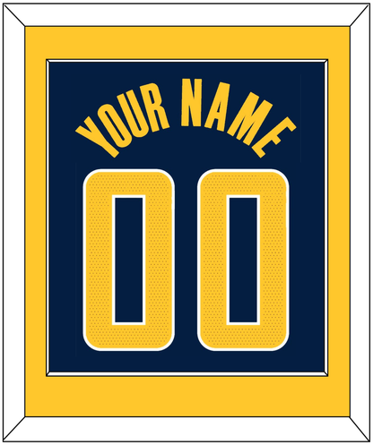 Indiana Name & Number - Navy Icon - Essential Tier 2