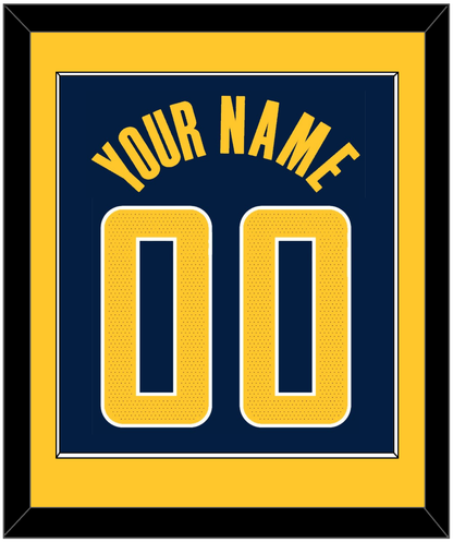 Indiana Name & Number - Navy Icon - Essential Tier 2