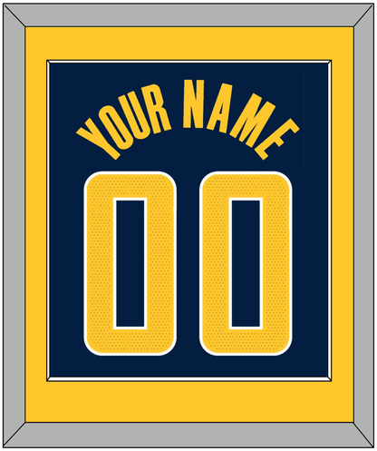 Indiana Name & Number - Navy Icon - Essential Tier 2