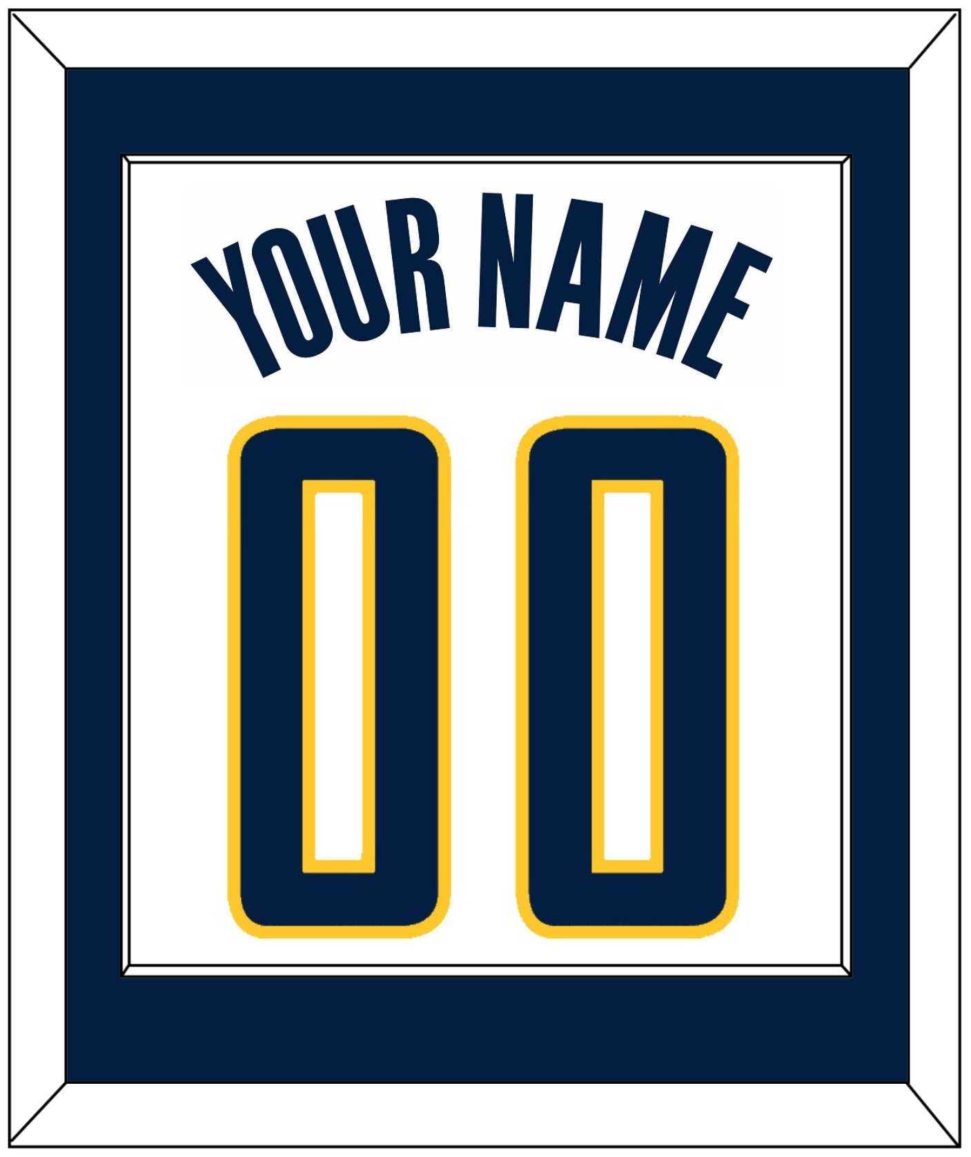 Indiana Name & Number - Home White (2006-2017) - Essential Tier 1
