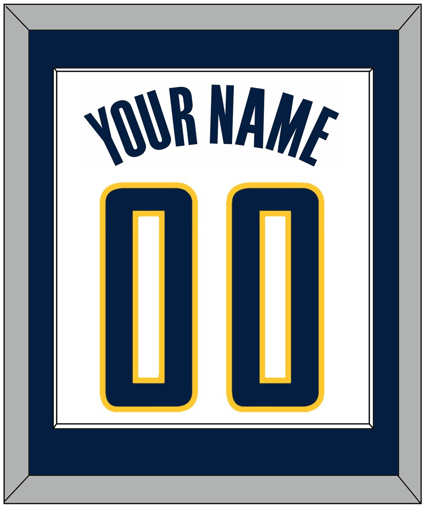 Indiana Name & Number - Home White (2006-2017) - Essential Tier 1