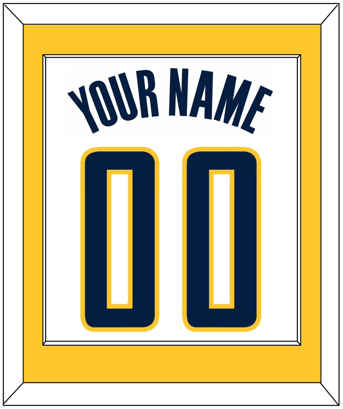 Indiana Name & Number - Home White (2006-2017) - Essential Tier 2