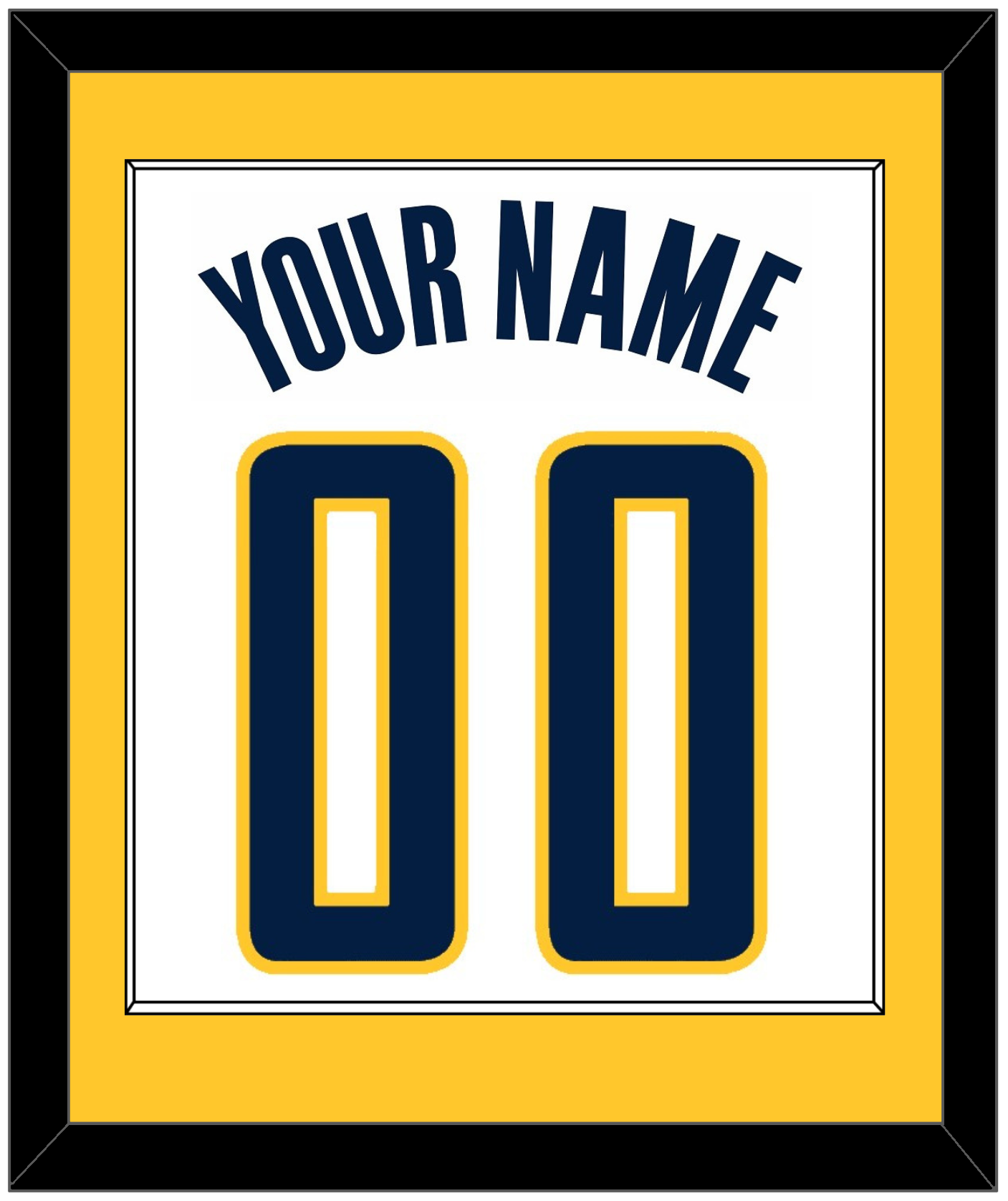 Indiana Name & Number - Home White (2006-2017) - Essential Tier 2