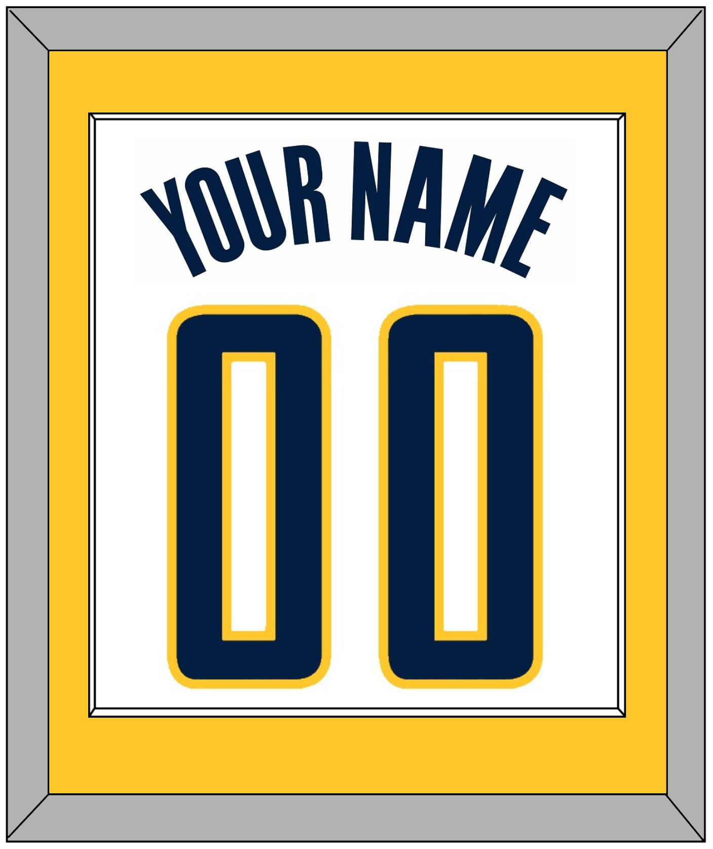 Indiana Name & Number - Home White (2006-2017) - Essential Tier 2