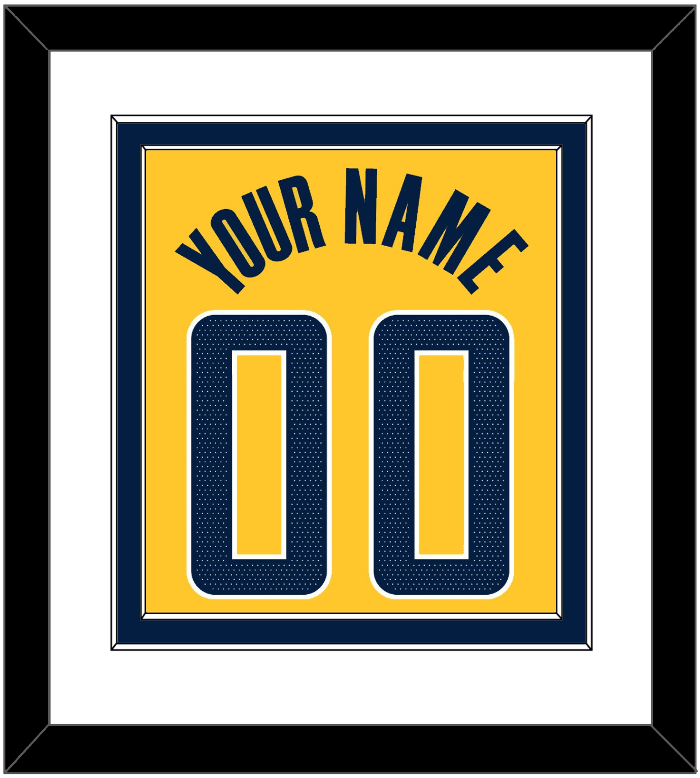 Indiana Name & Number - Gold Statement - Signature Tier 1