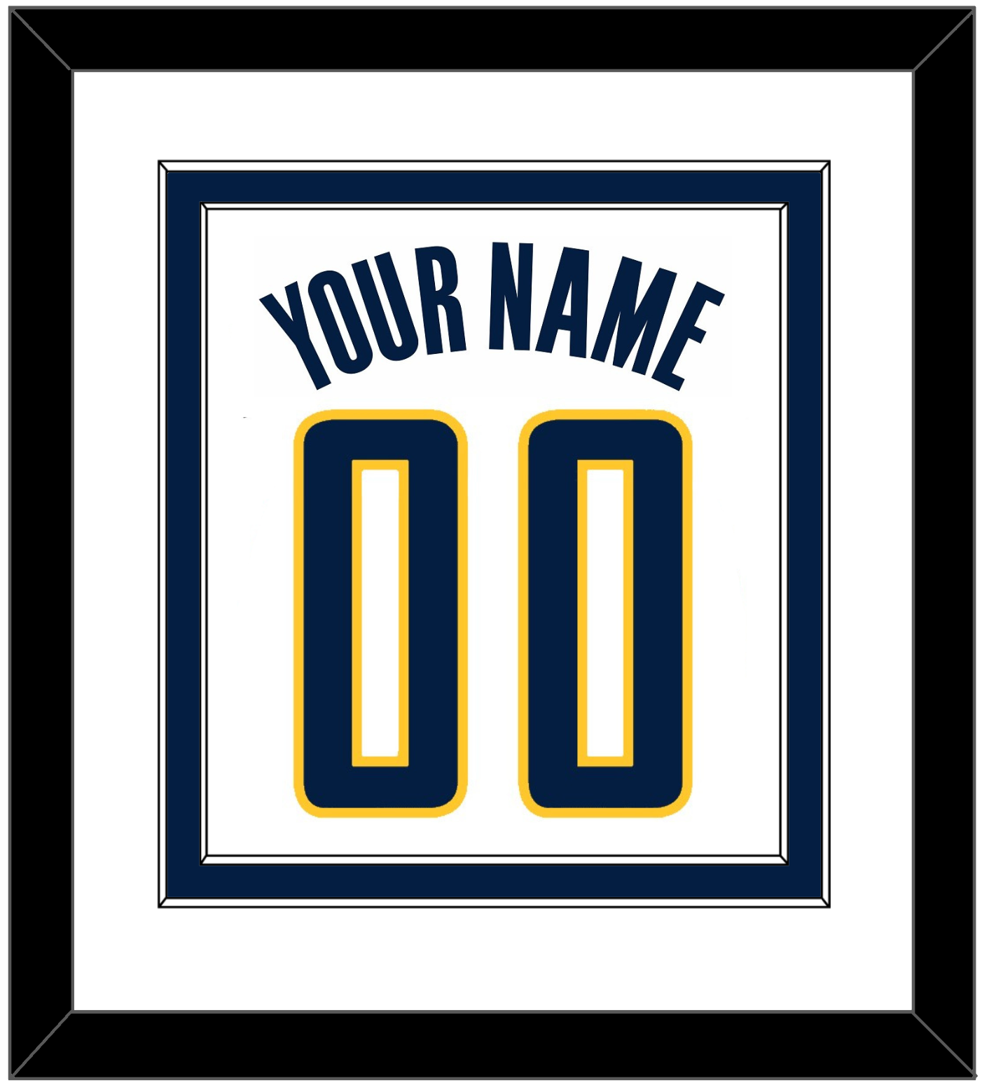 Indiana Name & Number - Home White (2006-2017) - Signature Tier 1