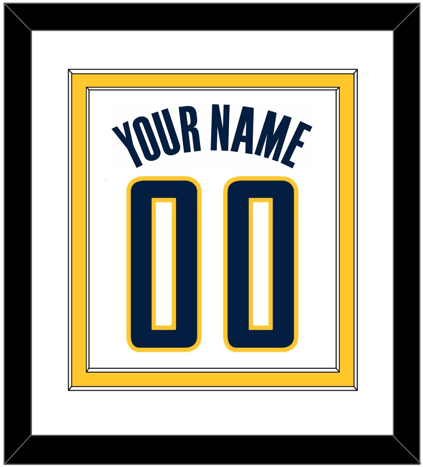 Indiana Name & Number - Home White (2006-2017) - Signature Tier 2