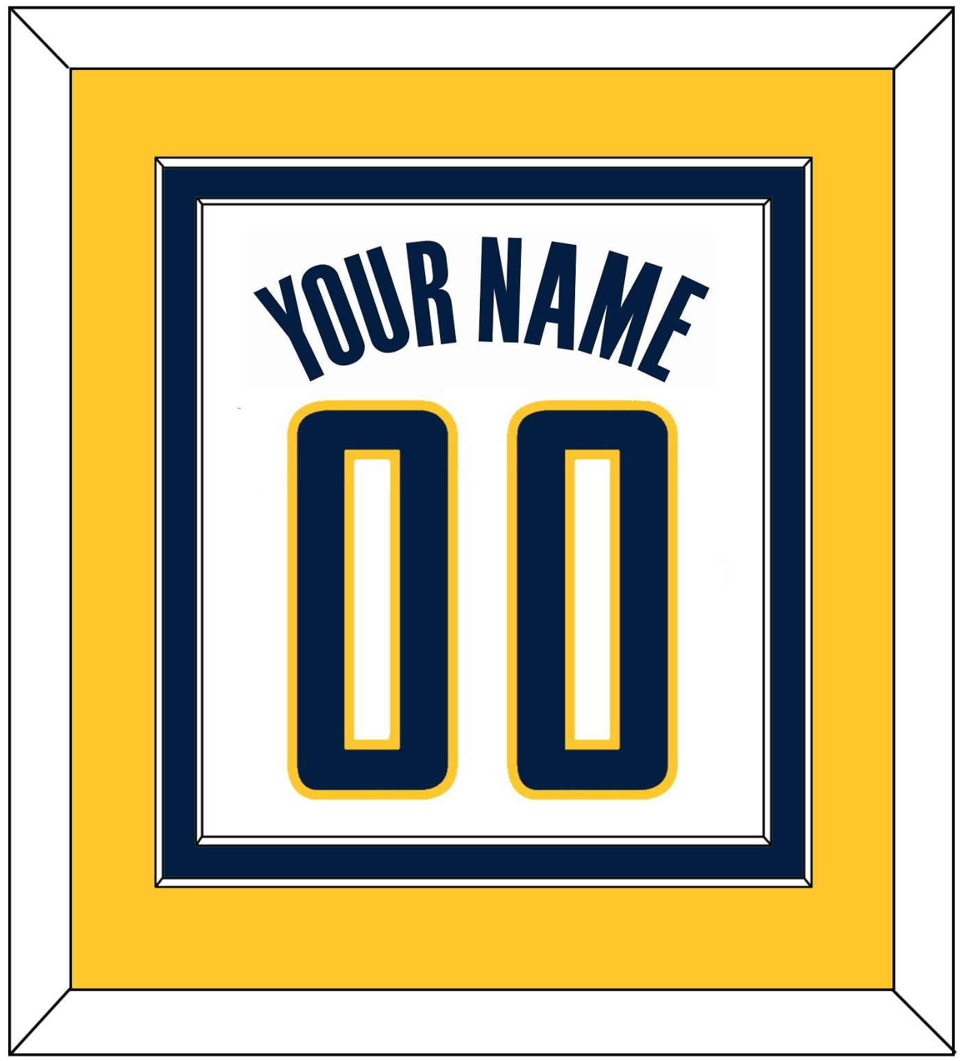Indiana Name & Number - Home White (2006-2017) - Signature Tier 4