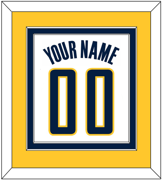 Indiana Name & Number - Home White (2006-2017) - Signature Tier 4