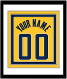 Indiana Name & Number - Gold Statement - Triple Mat 1