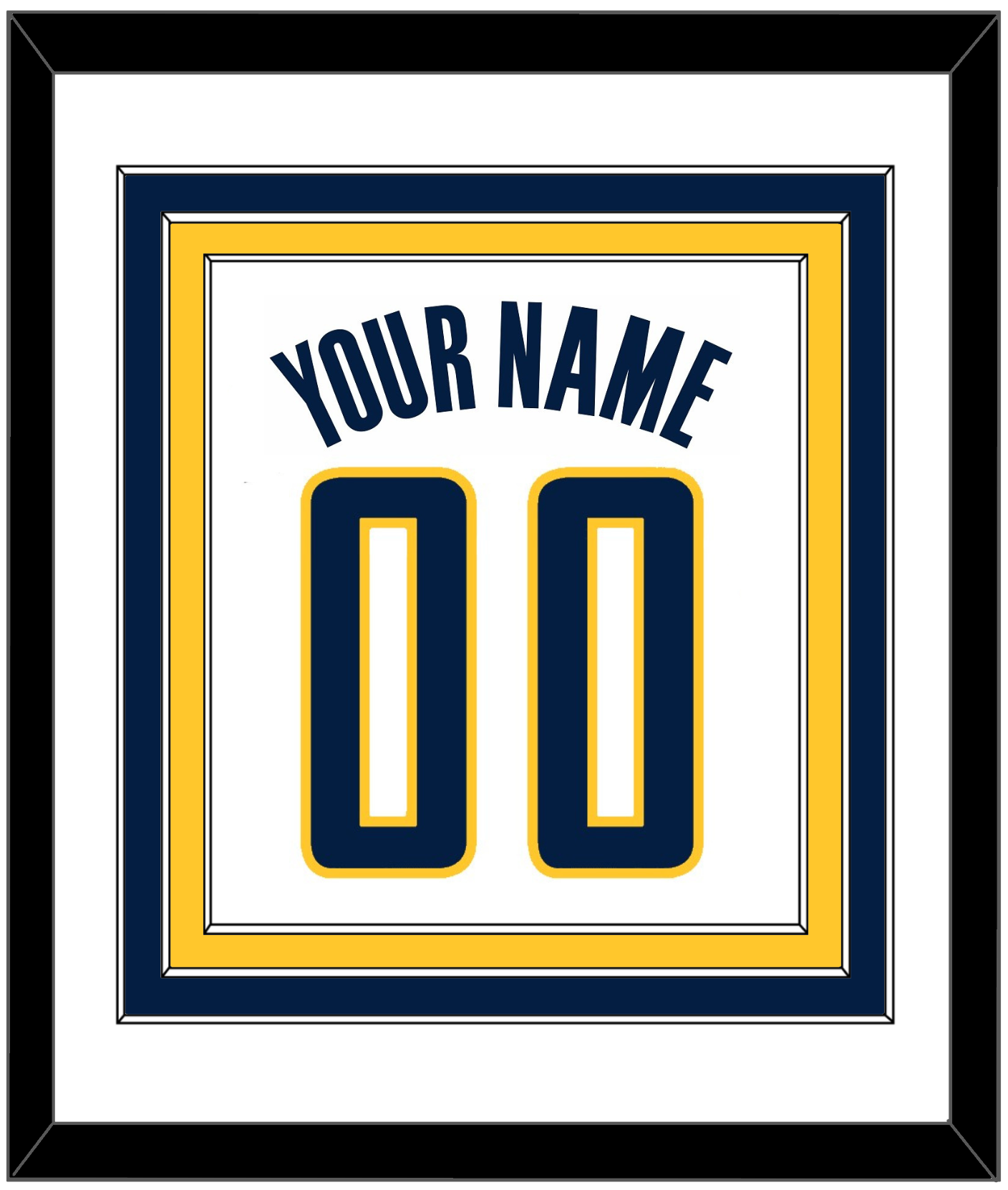 Indiana Name & Number - Home White (2006-2017) - Premier Tier 1