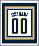 Indiana Name & Number - Home White (2006-2017) - Triple Mat 2