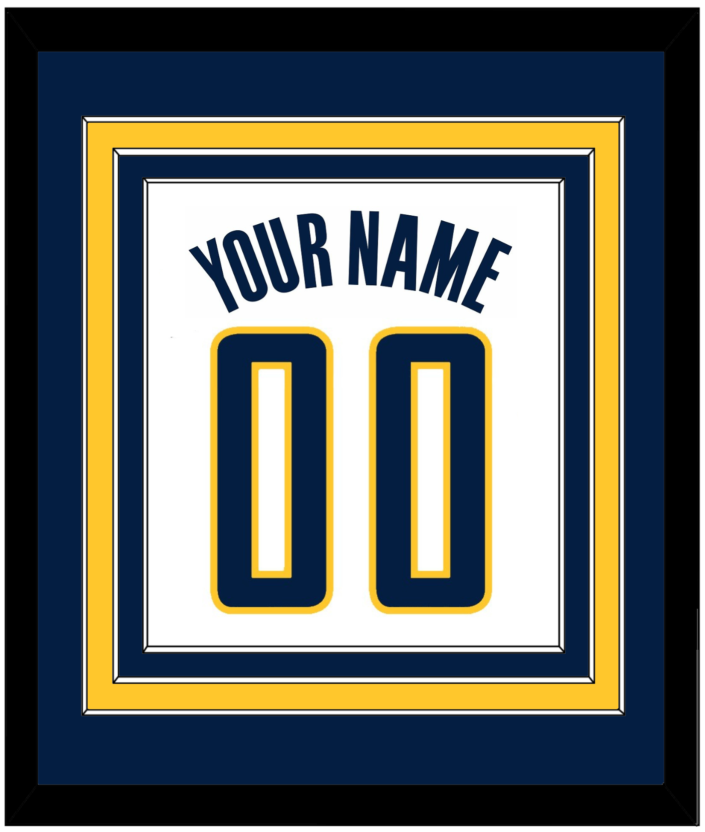 Indiana Name & Number - Home White (2006-2017) - Premier Tier 2