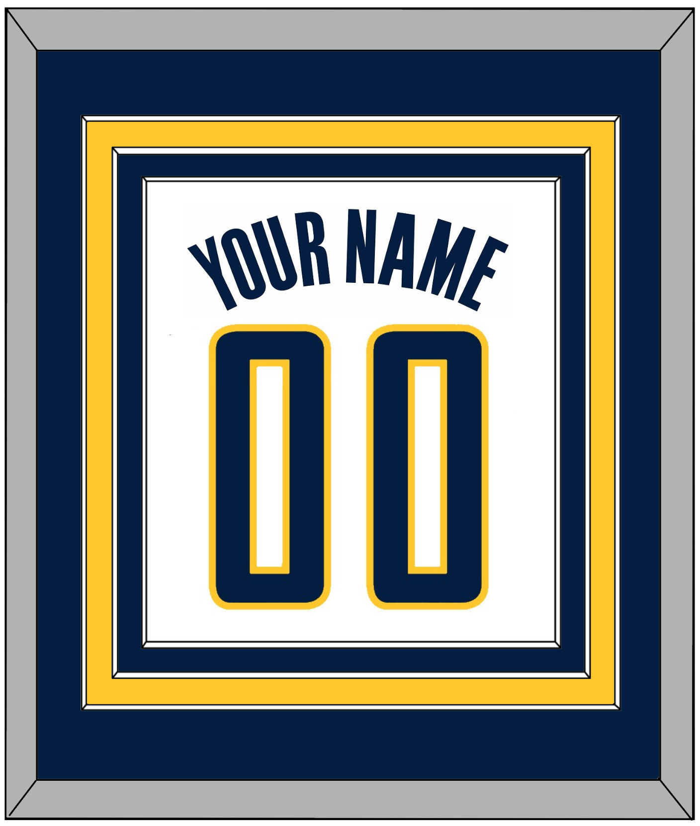 Indiana Name & Number - Home White (2006-2017) - Premier Tier 2