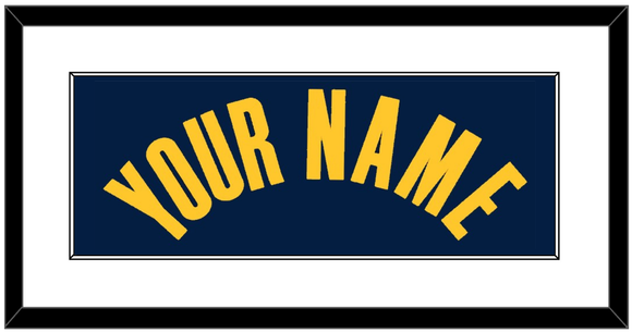 Indiana Name - Navy Icon - Single Mat 1