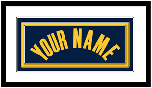 Indiana Name - Navy Icon - Triple Mat 1