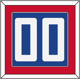 Los Angeles Number - Blue Icon (2017-2024) - Single Mat 2