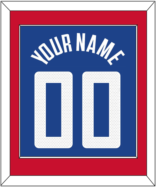 Los Angeles Name & Number - Blue Icon (2017-2024) - Essential Tier 2