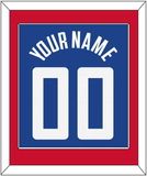 Los Angeles Name & Number - Blue Icon (2017-2024) - Single Mat 2