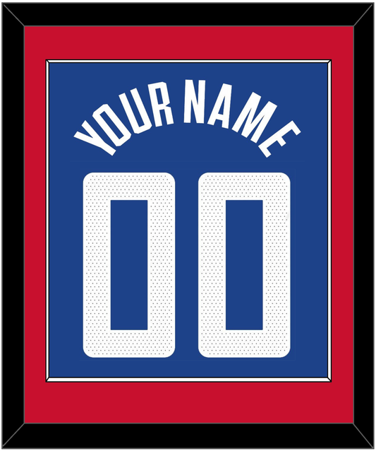 Los Angeles Name & Number - Blue Icon (2017-2024) - Essential Tier 2