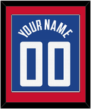 Los Angeles Name & Number - Blue Icon (2017-2024) - Single Mat 2