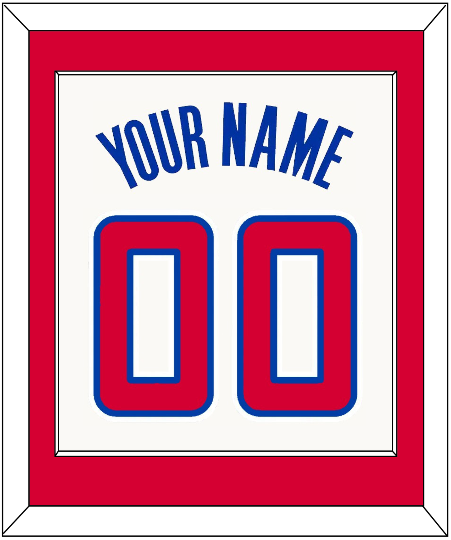Los Angeles Name & Number - Home White (2013-2015) - Essential Tier 2