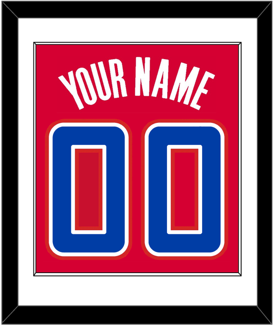 Los Angeles Name & Number - Road Red (2013-2015) - Essential Tier 1