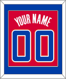 Los Angeles Name & Number - Road Red (2013-2015) - Single Mat 2