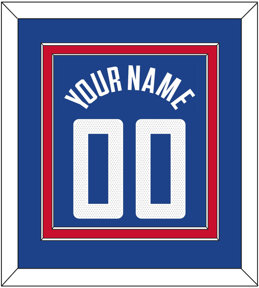 Los Angeles Name & Number - Blue Icon (2017-2024) - Signature Tier 2