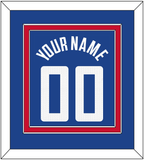 Los Angeles Name & Number - Blue Icon (2017-2024) - Double Mat 2