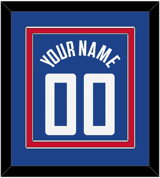 Los Angeles Name & Number - Blue Icon (2017-2024) - Signature Tier 2