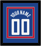 Los Angeles Name & Number - Blue Icon (2017-2024) - Double Mat 2