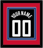 Los Angeles Name & Number - Black Statement (2017-2022) - Double Mat 4