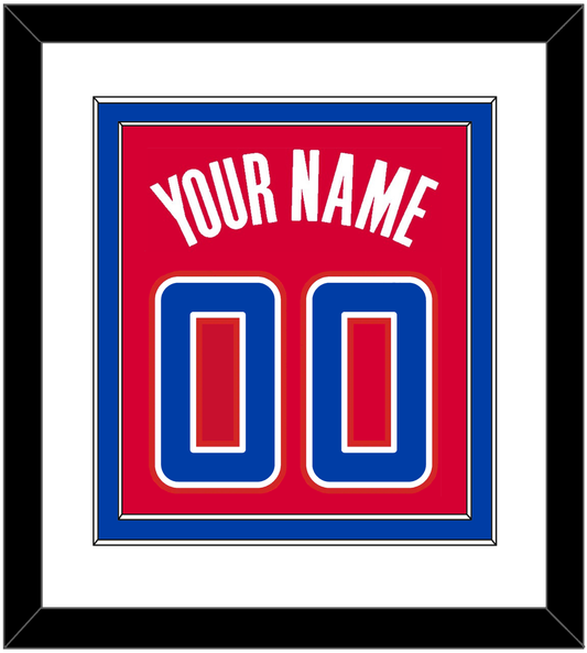 Los Angeles Name & Number - Road Red (2013-2015) - Signature Tier 1
