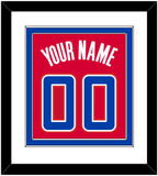 Los Angeles Name & Number - Road Red (2013-2015) - Double Mat 1