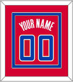 Los Angeles Name & Number - Road Red (2013-2015) - Double Mat 2