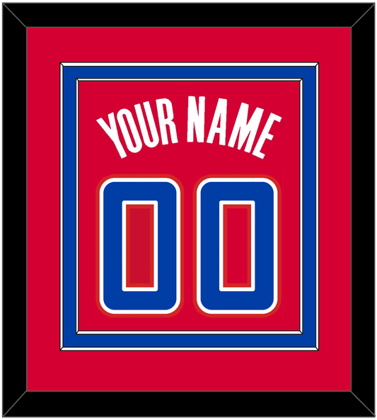 Los Angeles Name & Number - Road Red (2013-2015) - Signature Tier 2