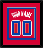 Los Angeles Name & Number - Road Red (2013-2015) - Double Mat 2