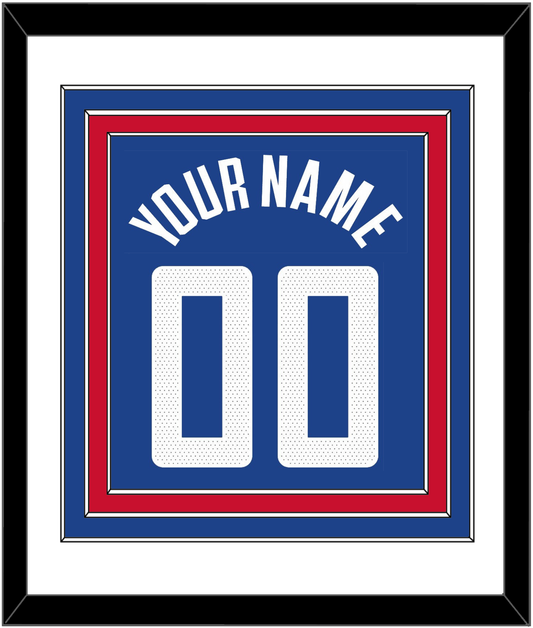 Los Angeles Name & Number - Blue Icon (2017-2024) - Premier Tier 1