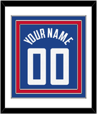 Los Angeles Name & Number - Blue Icon (2017-2024) - Triple Mat 1